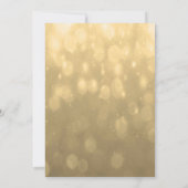 Gold Bokeh | FAIRE-PART DE MARIAGE (Dos)