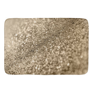 Gold Bokeh Glitter #1 (Faux Glitter) #decor #art Badmat