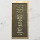 Gold Bokeh Lights gastprogramma Programma (Achterkant)