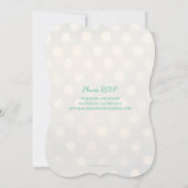 Gold Bokeh Mint Green Faux Folie 16e verjaardag Kaart (Achterkant)