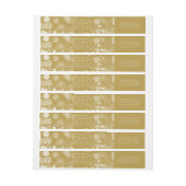 Gold Bokeh Modern Merry Kerstmis (Vel)