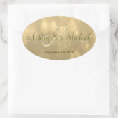 Gold Bokeh | Sticker Monogram Mariage (Sac)