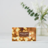 Gold Bokeh Visitekaartje (Staand voorkant)