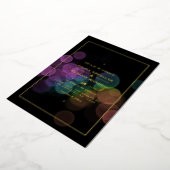 Gold Bokeh Wedding Folie Uitnodiging (Gedraaid)