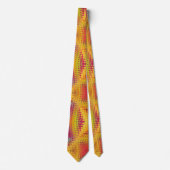 Gold Bold Geometric Patterned Tie Stropdas (Voorkant)