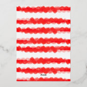 Gold Bold Modern Feestelijk Retro lijst Folie Feestdagenkaart (Achterkant)