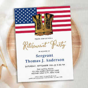 Gold Boots, Amerikaanse vlag Briefkaart