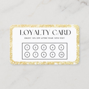 Gold Border Custom Loyalty-Kaart Visitekaartje