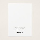 Gold Border Earning Display Card Visitekaartje (Achterkant)