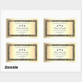 Gold Border met Glitter Product Packaging Labels (Vel)