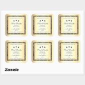Gold Border met Glitter Product Packaging Labels (Vel)