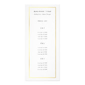 Gold Border op White | Modern Reclamekaart (Voorkant)