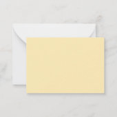 Gold Borders Script Personalized Flat Note Cards Notitiekaartje (Achterkant)