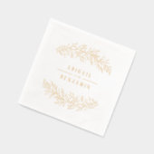 Gold botanical floral elegant wedding (Gauche)