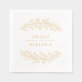 Gold botanical floral elegant wedding (Recto)