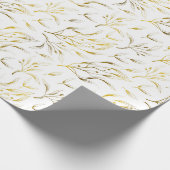 Gold Botanical Fstromend Branches Cadeaupapier (Hoek)