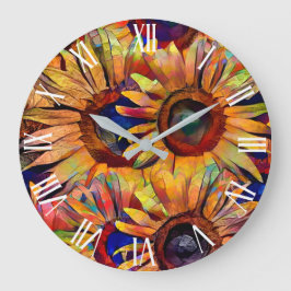 Gold Bouquet Sunflower Collectie Grote Klok