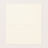 Gold Bow & Greenery Border Ivory Place Card (Inside Unfolded)