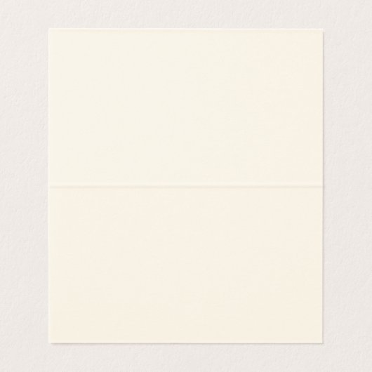 Gold Bow & Greenery Border Ivory Place Card (Inside Unfolded)