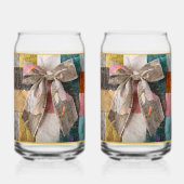 Gold Bow Soda Glass Blikvorm Glas (Achterkant)