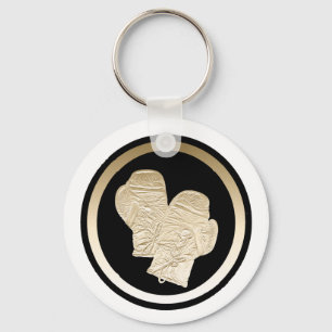 GOLD BOXING GLOVES SLEUTELHANGER
