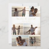 Gold Branches Chic Collage 6 Photos Wedding (Voorkant)