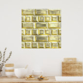 Gold Brick Poster (Keuken)