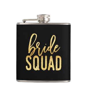 Gold Bride Squad Flask Heupfles