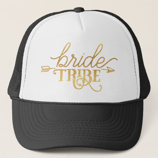 Gold Bride Tribe Trucker Hat Trucker Pet (Voorkant)