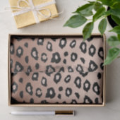Gold Bronze Black Leopard Print Ombre Tissuepapier (Geschenk)