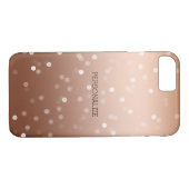 Gold Bronze en White Bokeh Confetti Case-Mate iPhone Case (Achterkant (Horizontaal))