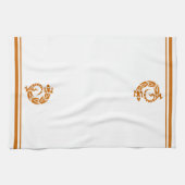 Gold Brown Gecko Serviette de cuisine frontière su (Horizontal)