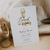 Gold Brunch en Bubble Champagne Wedding Brunch Kaart