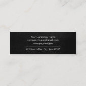 Gold Brushed Lush Black Mini Visitekaartje (Achterkant)