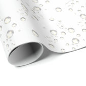 Gold Bubbles op wit Cadeaupapier (Rol Hoek)