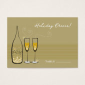 Gold Bubbly Champagne Chefs de Fêtes stylish (Devant)