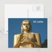 Gold Buddha Afbeelding Briefkaart (Voorkant / Achterkant)