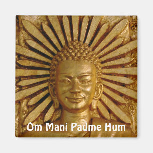 Gold Buddha, Compassie (Fridge Magnet) Magneet
