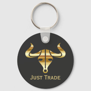 Gold Bull Just Trade Sleutelhanger