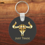 Gold Bull Just Trade Sleutelhanger (Voorkant)
