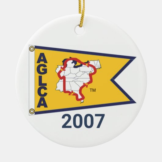 Gold Burgee (2007) Ceramic Ornament (Voorkant)