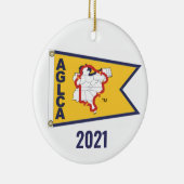 Gold Burgee (2021) Keramisch Ornament (Rechts)