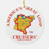 Gold Burgee (2023) Keramisch Ornament (Achterkant)