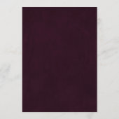 Gold Burgundy Wedding Words of Wisdom Advieskaart (Achterkant)