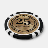 Gold Business 25th Anniversary Poker Chips (Enkel)