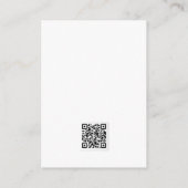 Gold Business DANK U HAND LETTERED QR-CODE Informatiekaartje (Achterkant)