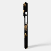 Gold Butterflies Black Case-Mate iPhone Case (Achterkant / Links)