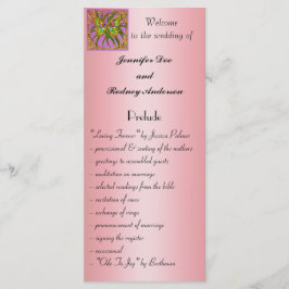 Gold Butterfly Wedding Program Rack Kaart