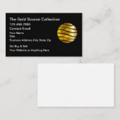 Gold Buying And Selling Source Business Cards Visitekaartje (Voorkant / Achterkant)