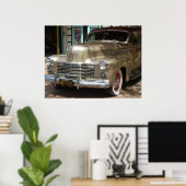 GOLD CADILLAC POSTER (Thuiskantoor)